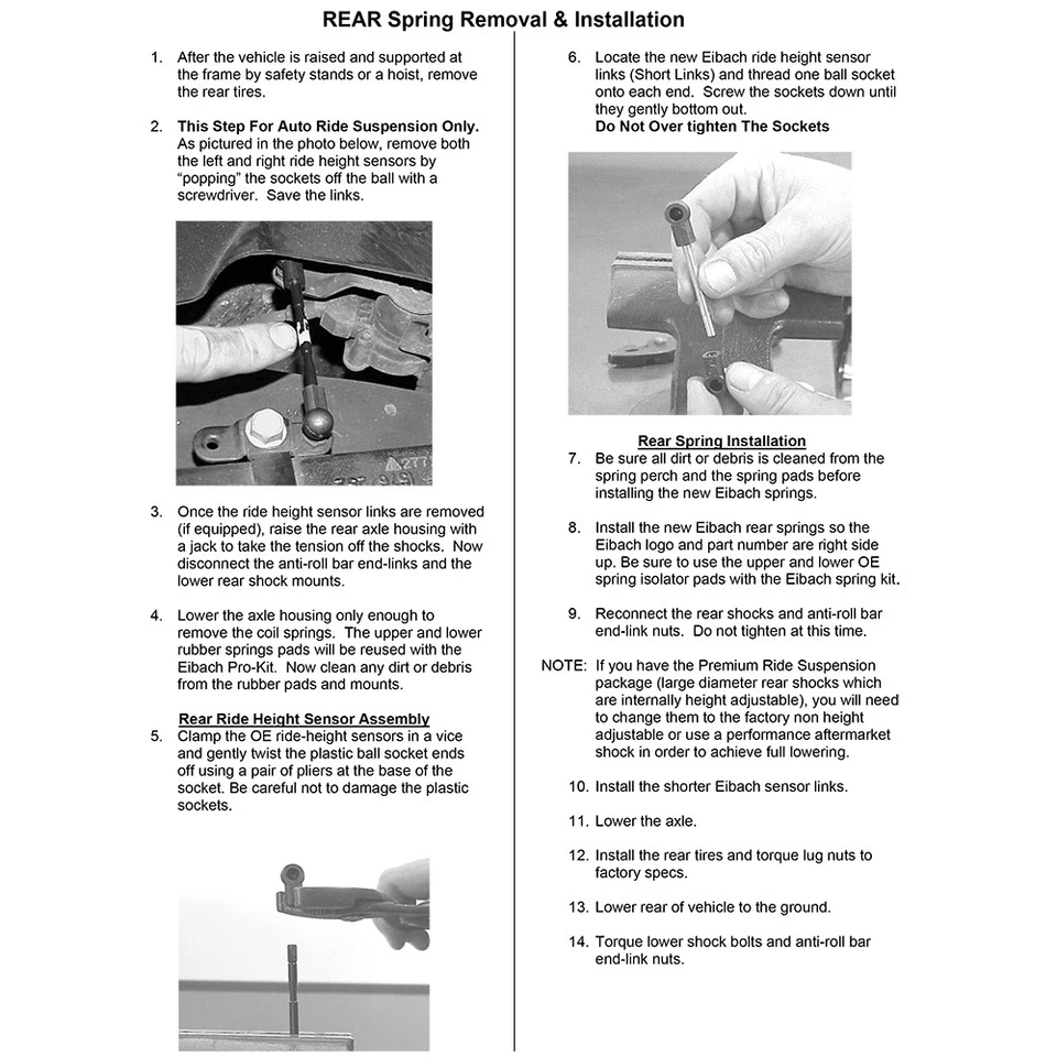 Kit de resortes rebajadores traseros Eibach 3882.520 PRO-KIT para Tahoe Suburban 2000-2006 Foto 3 de 4