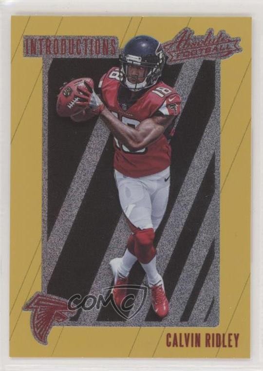 2018 Panini Absolute Introductions Spectrum Gold Calvin Ridley #IN-CR 11qd