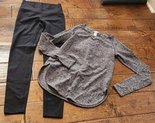 Girls Size 12 Ivivva By Lululemon Shirt And Leggings 2 Piece Set EUC Y6 