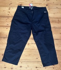 SOCCX L Jeans 5 Pocket 7/8 lang marine dunkelblau Stoff Damen Hose Gr. L 40 NEU
