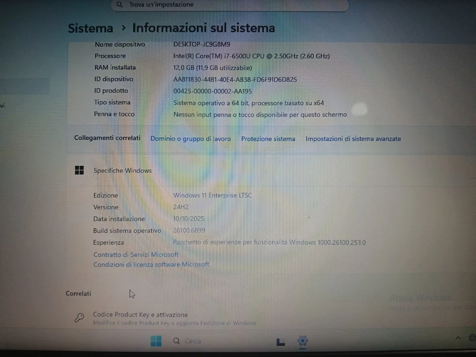 PC PORTATILE HP 15-AY071NL INTEL I7-6500U GEN. 6° RAM 12GB SSD 256GB SCHE 15.6  - Immagine 3 di 4