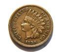 1859 VF *Copper Nickel* Indian Head Cent,  Nice Grade CN Coin for a collection