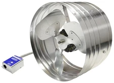 Master Flow Gable Vent Electric Powered Silver 1600 CFM Gable Mount Efficient