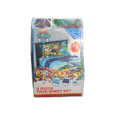 Paw Patrol Twin Sheet Set Microfiber 3 Piece Fitted  Flat Sheet 1 Pillowcase