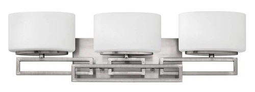 Hinkley Lanza Nickel 25" Wide Bathroom Wall Light - Picture 3 of 8