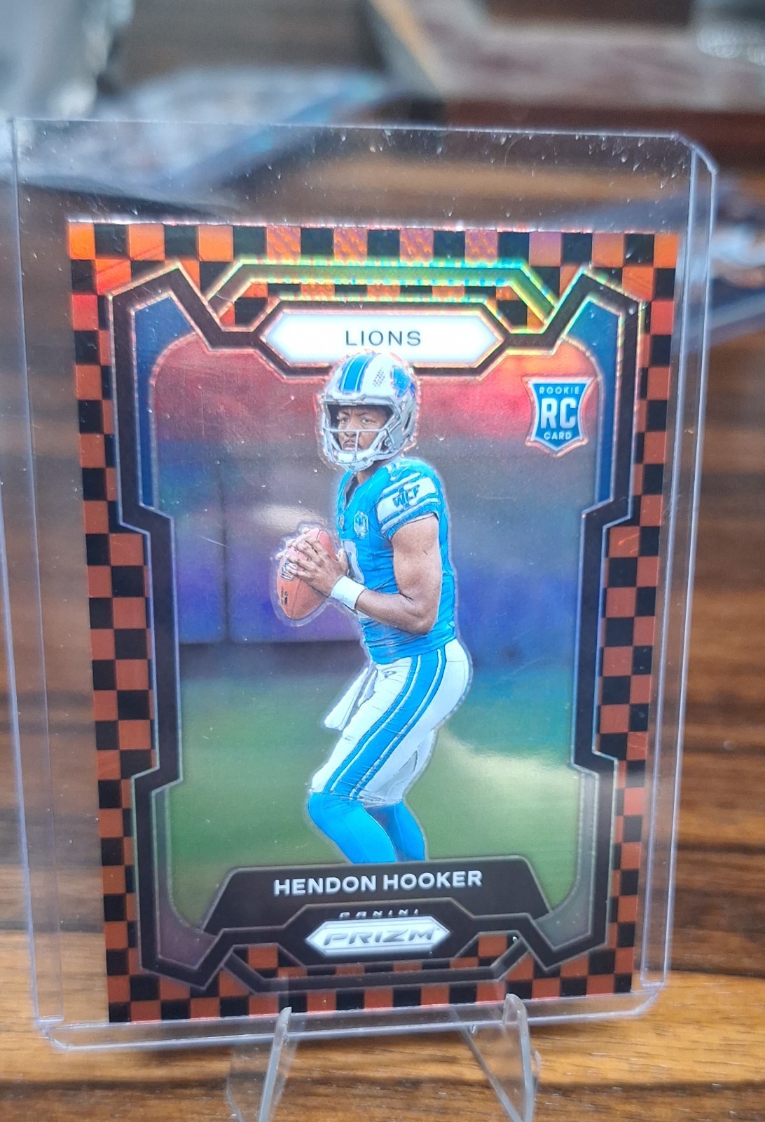 2023 Panini Prizm - Rookies Hendon Hooker #329 Black & Red Checker Prizm (RC)