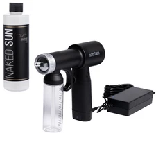 Naked Sun Ion Tan Prol Spray Tan Machine and Honey Glow Rapid 8oz