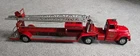 Large 1957 Tonka Red Fire Truck TFD No.5 w/ Hydraulic Aerial Ladder