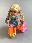 HTF Vintage 1967 Mattel Liddle Kiddles Tessie Tractor Skediddler Doll #3671