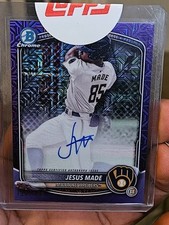 2025 Bowman Mega Mojo JESUS MADE AUTO #BMA-JM Purple Refractor /199!!!