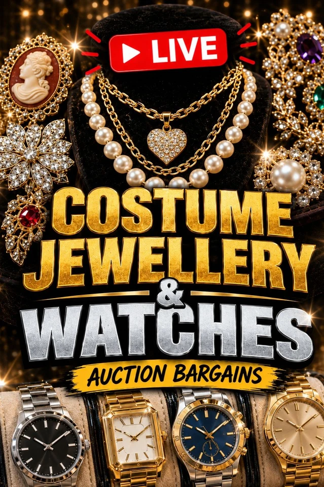 Costume Jewellery & Watches LIVE Auction Bargains Vintage Retro Finds