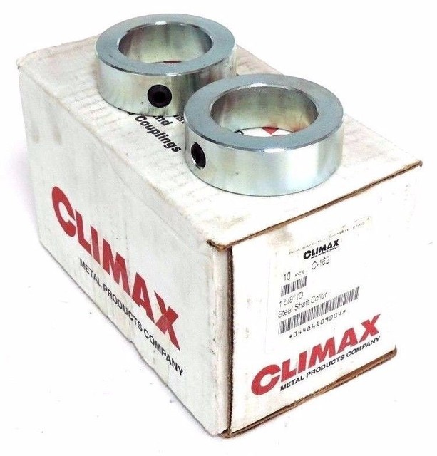 LOT OF 10 NIB CLIMAX C162 STEEL SHAFT COLLARS 15/8" ID eBay
