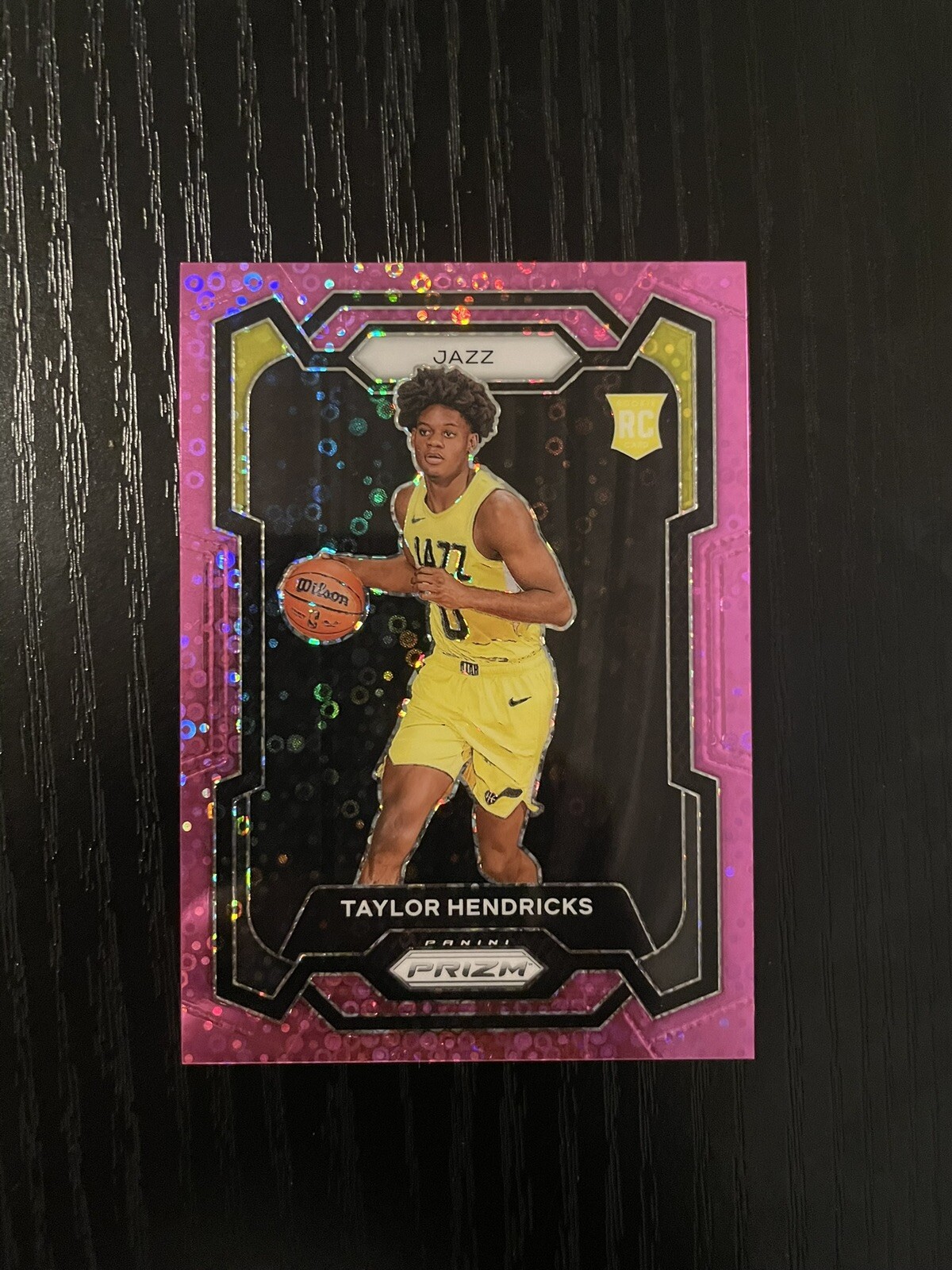 TAYLOR HENDRICKS 2023 Panini Prizm 161 Pink Fast Break RC Rookie /50