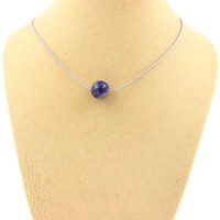 Mineralien Und Edelsteine. Halskette 1 Perle Lapis Lazuli Aus Pakistan QualitäT