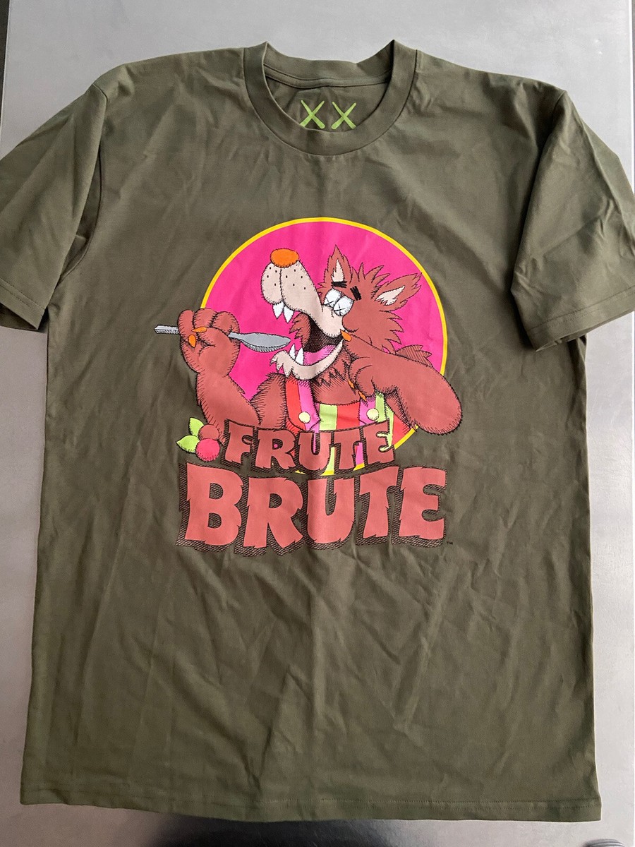 Kaws Monster Cereals FRUTE BRUTE Full Figure Brown T-Shirt Large