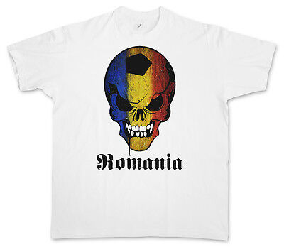 T-shirt Skull Flag glasses Romania rumanía bucarest București fútbol