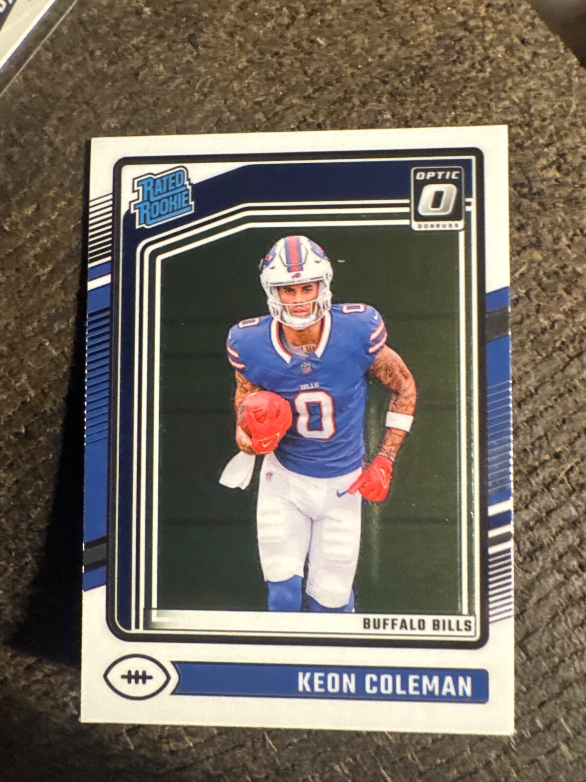 2024 Panini Donruss Optic - Rated Rookie Keon Coleman #263 Holo Prizm (RC)