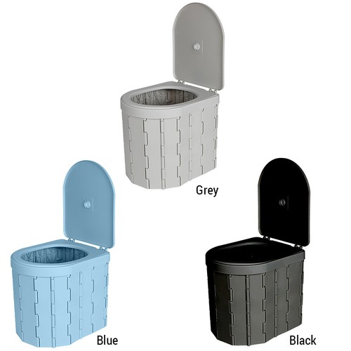 Portable Toilet for Camping Convenient Car-mounted Folding Toilet with Tent T1B9 - Picture 10 of 12