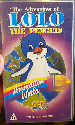 The Adventures Of Lolo The Penguin VHS VIDEO TAPE (kids cartoon