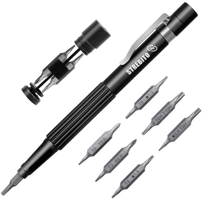 STREBITO Precision Screwdriver 13-in-1 Multi-Bit Small Screwdriver Set Manget...
