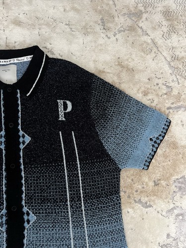 Percival Men's Knitted Shirt | Epilogue | Cotton | Blue - Size Large Worn Once - Picture 6 of 16