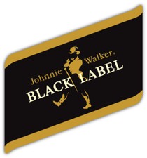 Johnnie Walker Black Label Logo Sticker Car Bumper Decal - 3'' or 5''