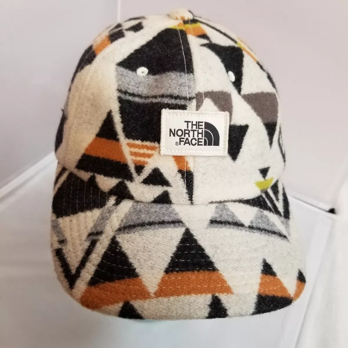 North Face x Pendleton Black & orange white southwest Print Wool Strapback  Hat