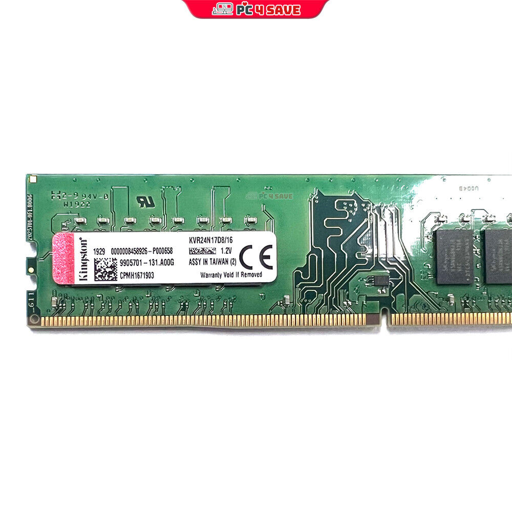 Kingston DDR4 16GB Desktop Memory PC4-2400T UDIMM RAM Kingston DDR4 16GB Desktop Memory PC4-2400T UDIMM RAM