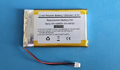 3.7V 1200mAh Battery for Sony Wh-xb900n Wh-h910n Wireless Headphones