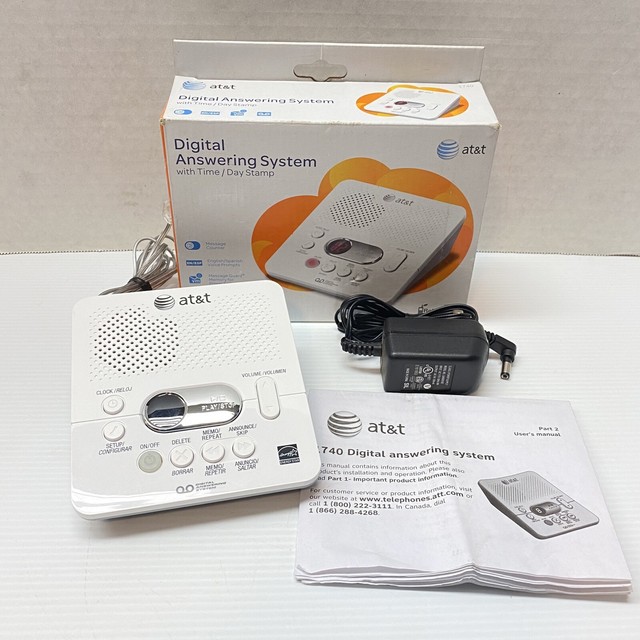 AT&T Digital Answering System Machine Model 1740 eBay