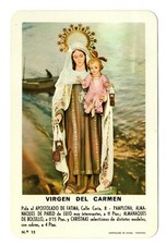  CALENDARIO FOURNIER 1966 VIRGEN DEL CARMEN AÑO  62x95mm