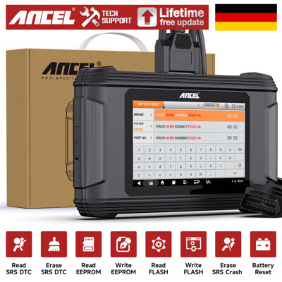 Profi Auto Airbag Diagnosegerät KFZ OBD2 Scanner Für Airbag System Fit für VW DE