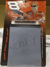 #8 DALE EARNHARDT JR  Magic Slate Drawing Board - Draw Eraser - Vintage