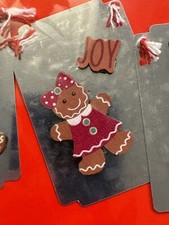 Gingerbread Cookie Christmas Ornaments 2 Sets of 6 12 Count NEW