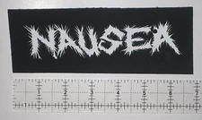 NAUSEA Crust Punk Patch Warsore Hellshock Extinction of Mankind MDC Phobia Peace