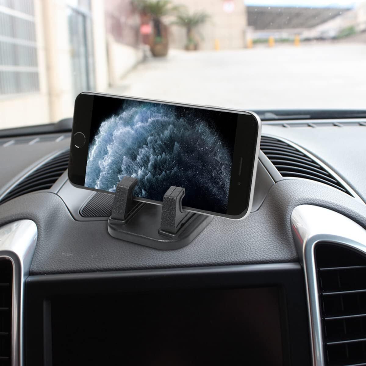Car Phone Holder 360 Rotatable Silicone Phone Mount for Car Dashboard-image