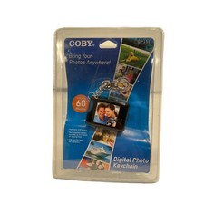Coby 1.5 In Digital Photo Key Chain Black DP151 LCD Full Color Display