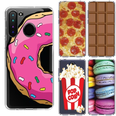 for Samsung Galaxy A21(Clear) ShockProof TPU Rugged Skin Phone Case Cover-G 