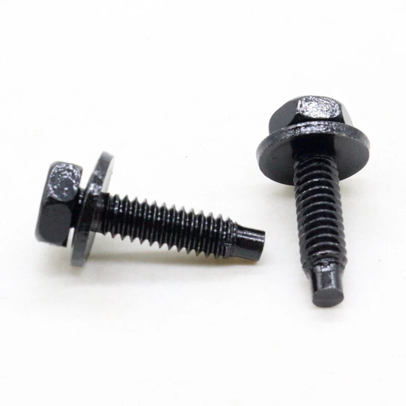 20X Pernos de carrocería de Chrysler de 1/4-20 x 1" de largo 7/16" cabeza hexagonal sems con punta de perro Foto 3 de 4