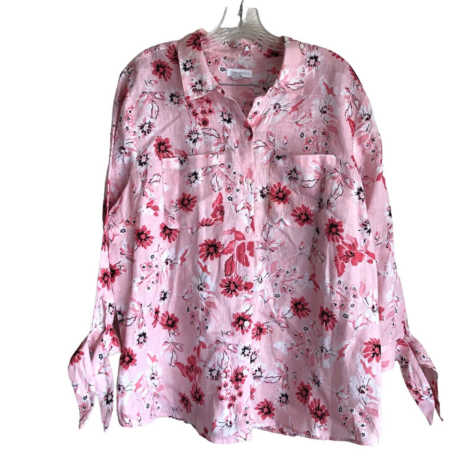 Charter Club Linen Floral Blouses for Women