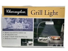 Stainless Steel Fluorescent Grill Light BBQ Grilling Accessory