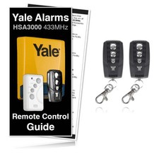 Yale Alarm Remote HSA3060/HSA3000 Premium Compatible Remote TWIN PACK RRP £49.98