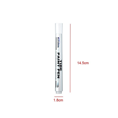 4x White Paint Pen Marker Waterproof Permanent Car Tire Lettering Rubber Letters - Picture 3 of 12