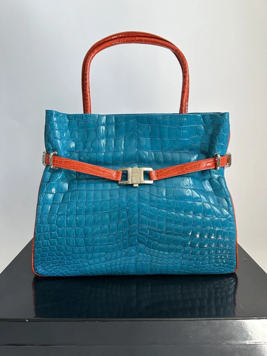 LANA MARKS POSITANO TRI COLOR ALLIGATOR SKIN 15