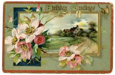 Vintage Postcard House Roses Road Raphael Tuck Birthday Series 201 1911