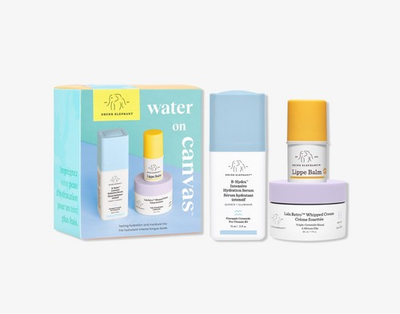 #ad Drunk Elephants Water On Canvas Travel Size Kit New In Box $30.00