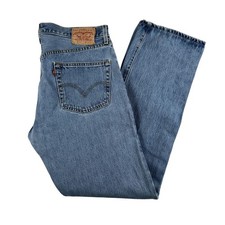Vintage Levis 501 Jeans Mens 35x34 Blue Denim Straight Leg Button Fly Y2K 90s