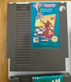 NES original retro games: Tom and Jerry, Pro-AM, Bases loaded and wrestle Mania