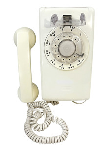 Western Electric Wall Rotary Phone Off White CS 554 1983 Gorpcore Untested