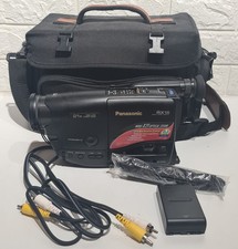 Panasonic NV-RX15B VHS-C PAL Slim Camcorder VHS Video Palmcorder Camera + Bag